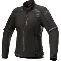 Alpinestars Stella Headlands Drystar Motorrad Damen Textiljacke, schwarz, Größe