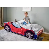 Kids Collective Autobett Kinderbett Jugendbett 70x140 cm - Rot