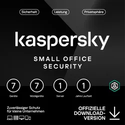 Kaspersky Small Office Security 7 Geräte - 1 Jahr 7 Geräte + 7 Mobilgeräte + 1 Dateiserver - 1 Jahr