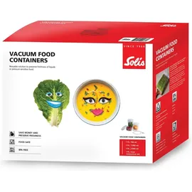 Solis Vakuumierbehälter-Set, 3 Stück, 700/1400/2000 ml,
