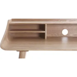 miliboo Schreibtisch Eschenholz beige
