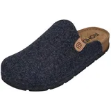 ROHDE Herren Pantoffel Memoryfußbett Hausschuh recycelter Softfilz H.Soave 6751, Größe:46 EU, Farbe:Blau - 46