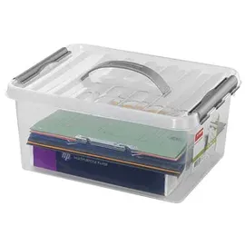 SUNWARE Aufbewahrungsbox Q-line H6162602 15l Deckel Tragegriff tr