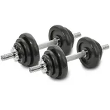Hantelset Gymnastik Fitness 20 kg Gewichte Hanteln Set von 2x 10 kg