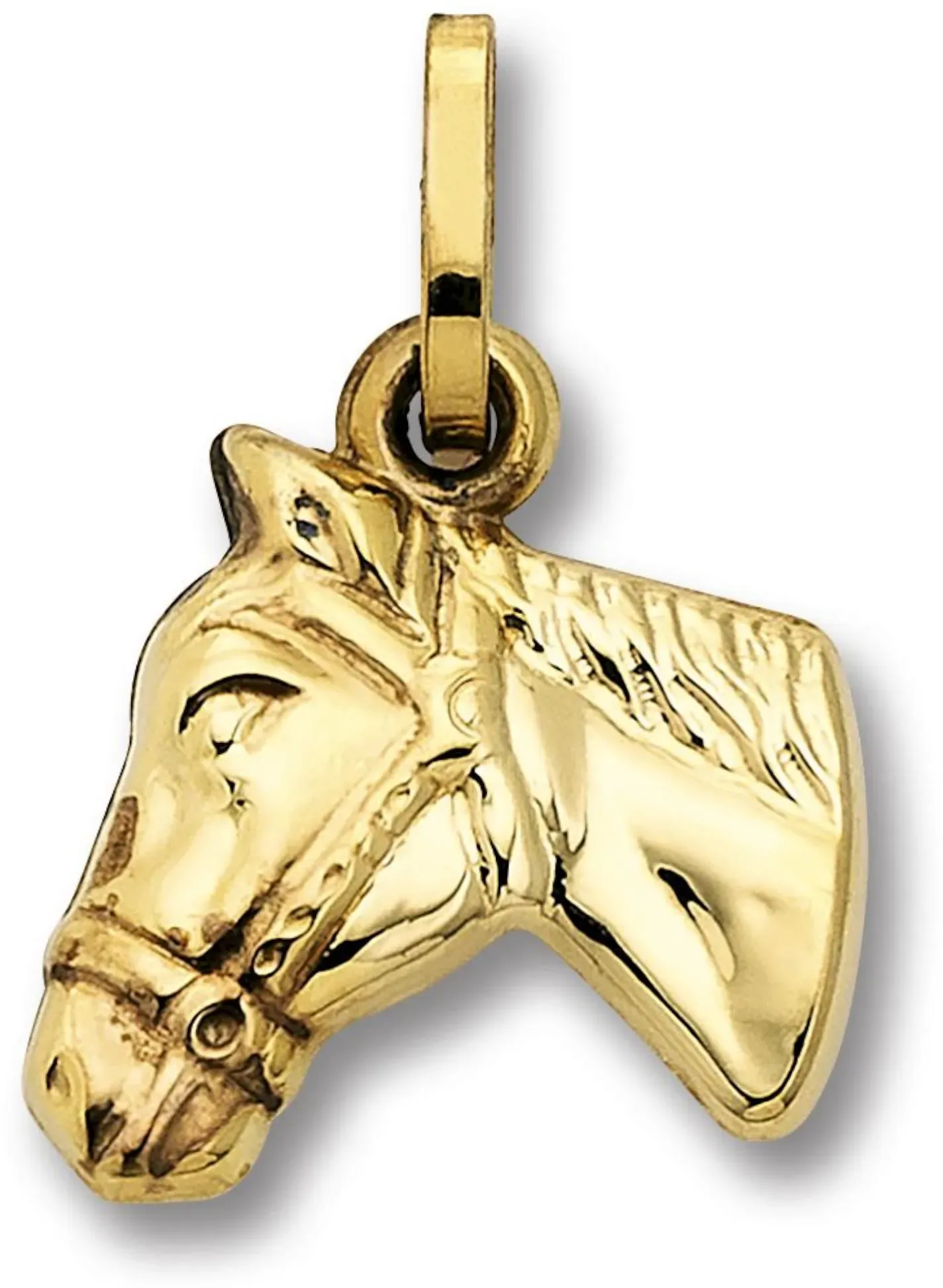 Ketten-Anhänger ONE ELEMENT "Pferd Anhänger aus 333 Gelbgold" Schmuckanhänger Gr. Pferd, Gelbgold 333, goldfarben (gold) Mädchen Mädchenschmuck Damen Gold Schmuck Pferd