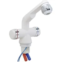 BARWIG - 4100-235 Zweigriff-Mischarmatur Schlauch-Anschluss 10 mm Weiß, Chrom
