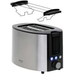 Camry CR 3215 Toaster Edelstahl mit Brötschenaufsatz LED Funktion