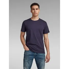 G-Star Base-s Ribbed Kurzarm-T-Shirt Sartho Blue XS