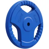 GORILLA SPORTS® Hantelscheiben - 1,25kg, 2,5kg, 5kg, 10kg, 15kg, 20kg, 25kg, 30kg Gewichte, Einzeln/Set, 30mm, aus Gusseisen mit Gummi Gripper, Farbwahl - Gewichtsscheiben