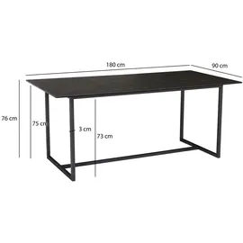 Wohnling Mid.you 90 x 76 x 180 cm schwarz