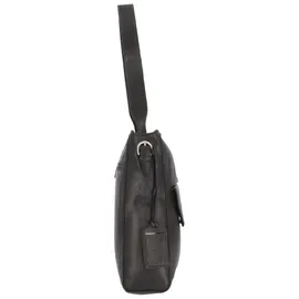 Cowboysbag Brampton Schultertasche Leder 28 cm Laptopfach schwarz