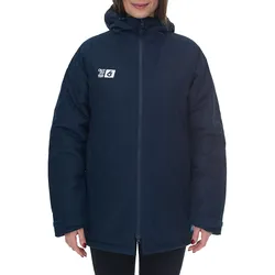 Outfitter OCEAN FABRICS TAHI Damen nachhaltige Winter-Jacke mit verstellbarer Kapuze Herbst-Jacke OUT-W-1035-OTW-42 Dunkelblau - S