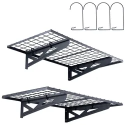 VEVOR 2PCS 4x2 ft Garagen-Lagerregale zur Wandmontage, robuste Regale
