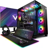 Vibox X-38 Gaming PC Set Komplett - Monitor 27 Zoll - Intel Core i9 14900KF 6,0 GHz - Nvidia RTX 4060 OC 8 GB - 32 GB RAM - 1 TB NVMe M.2 SSD - Win...