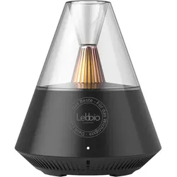 Lebbio Aroma Diffuser 150ml - Reinigt und belebt die Luft mit einem sanften Duft - Schwarz