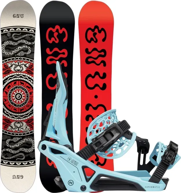 GNU LADIES CHOICE 2026 inkl. NIDECKER SUPERMATIC escape cyan - 145,5 | L