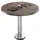 GGM Möbel Bistrotisch Ø 70 x 75 cm Grau/Rot/Weiß