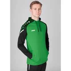 JAKO Kapuzensweat (Hoodie) Performance (Polyester-Fleece) grün/schwarz Herren