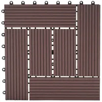 Mendler WPC Bodenfliese Rhone braun 30 x 30 cm 11 St.