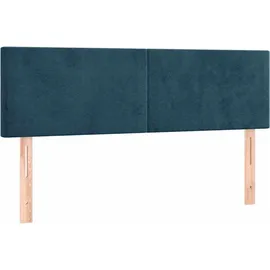 vidaXL Boxspringbett 140 x 200 cm Dunkelblau