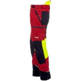 KOX Schnittschutzhose Duro 3.0 Rot/Gelb Gr. 25 untersetzt