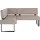Home Affaire Eckbank Oliver, mit Metallgestell, beige Sitzbänke, 48852233-0