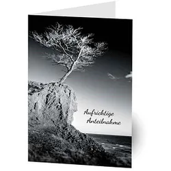 LUMA Trauerkarte Baum DIN B6