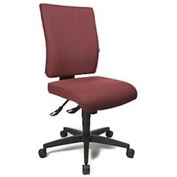 Topstar Bürodrehstuhl COMFORT, Höhenverstellbare Rückenlehne, Bezug bordeaux