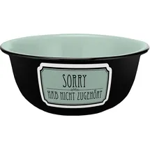 Geda Labels Müslischale Sorry Emaille-Optik 600ml