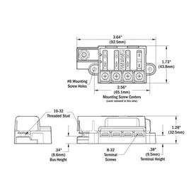 Blue Sea Systems St Blade Compact 5045 4 Circuits Fuse Block One Size