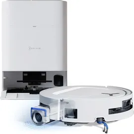 Ecovacs DEEBOT T80 OMNI Saugroboter mit Wischfunktion, 18.000 Pa, OZMO ROLLER Wischwalze mit kontinuierlicher Frischwasser-Selbstreinigung, ZeroTangle 3.0, Moppwäsche mit 40-75°C heißem Wasser, Weiß