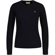 GANT Damen STRETCH COTTON CABLE C-Neck