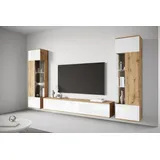 INOSIGN Wohnwand »Kenia, Vitrine Türanschlag links/rechts wechselbar« 3 Stk. tlg., weiß