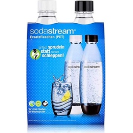 Sodastream Fuse PET-Flasche 2 x 1 l schwarz/weiß