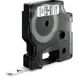 NWL D1 Schriftband 9mm/7m schwarz auf weiß 40913