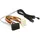 DeLock Festplatten Anschlusskabel [1x Mini-SAS-Stecker (SFF-8643) - 4x SAS-Buchse (SFF-8482), Molex 4pol Buchse] 1.00m Schwarz