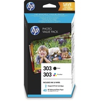 HP 303 schwarz + CMY + Fotopapier