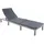 MCW Poly-Rattan Sonnenliege A51 Basic Grau Kissen Dunkelgrau
