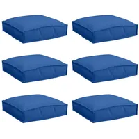 VidaXL Pallet Kissen für Sitz 6 Stk. Royalblau 40x40x8