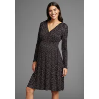 NEUN MONATE Umstandskleid in schwarz-gepunktet | Gr.: 38