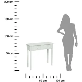 Atmosphera Charme Konsolentisch 0 x 0 x 0 cm weiß