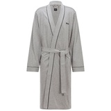 Boss Bademantel Kimono aus weichem Baumwoll-Jersey, Medium Grey, XL