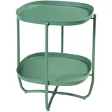 [en.casa] Tabletttisch Sandefjord Stahl 57,5x46x46 cm Grün