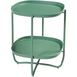 [en.casa] Tabletttisch Sandefjord Stahl 57,5x46x46 cm Grün