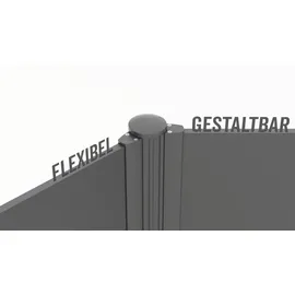 GAH Alberts Zaun-Set 200 x 180 cm Bronze/Aluminium