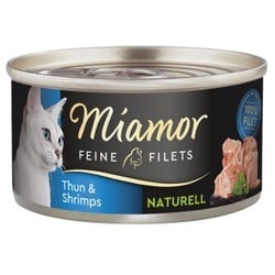 Miamor Feine Filets Naturelle Thunfisch & Shrimps 48x80 g