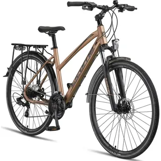 licorne bike gmbh Premium Touring Trekkingrad 28 Zoll RH 0 cm Damen gold