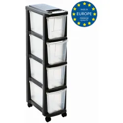 Mondex Schubladen Rollcontainer Turm Wagen Wäschesortierer schmal