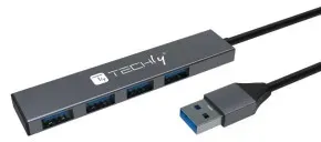 EFB IUSB32-HUB4A-4U3SL Techly USB-A 3.2 Hub 4x USB-A Slim 5Gbit/s IUSB32HUB4A4U3SL