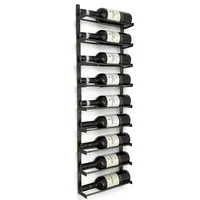 DanDiBo Ambiente Weinregal Wand Metall 9 Flaschen Schwarz